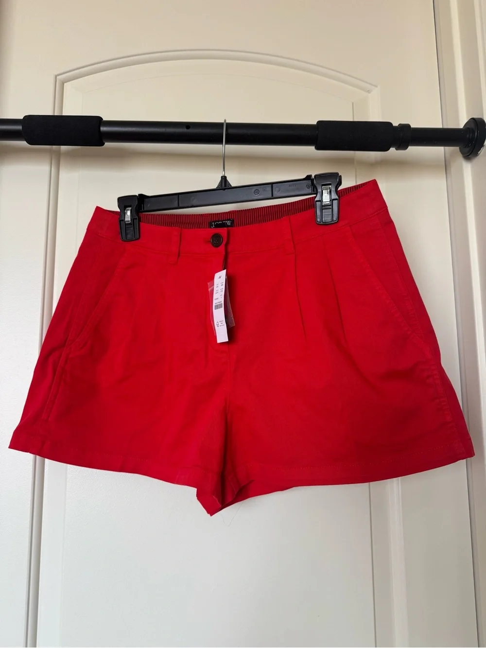 J. Crew Women’s Red Chino Pleat Shorts NWT